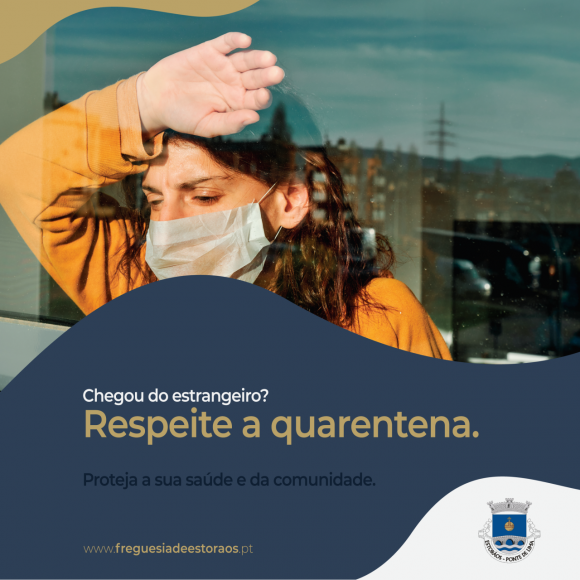 Chegou do estrangeiro? Fique em casa!